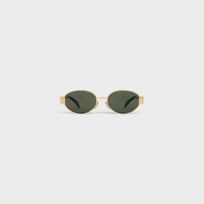 OVAL "CC" METAL SUNGLASSES