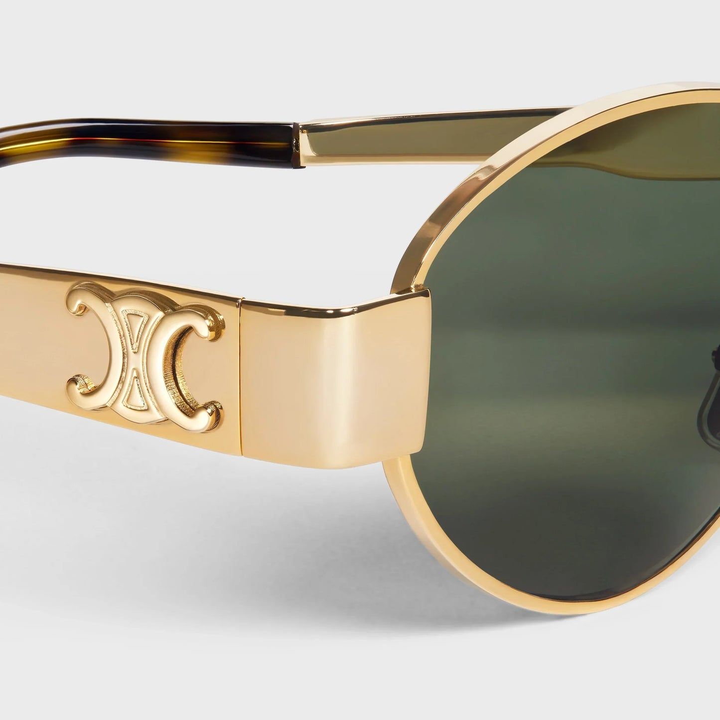 OVAL "CC" METAL SUNGLASSES