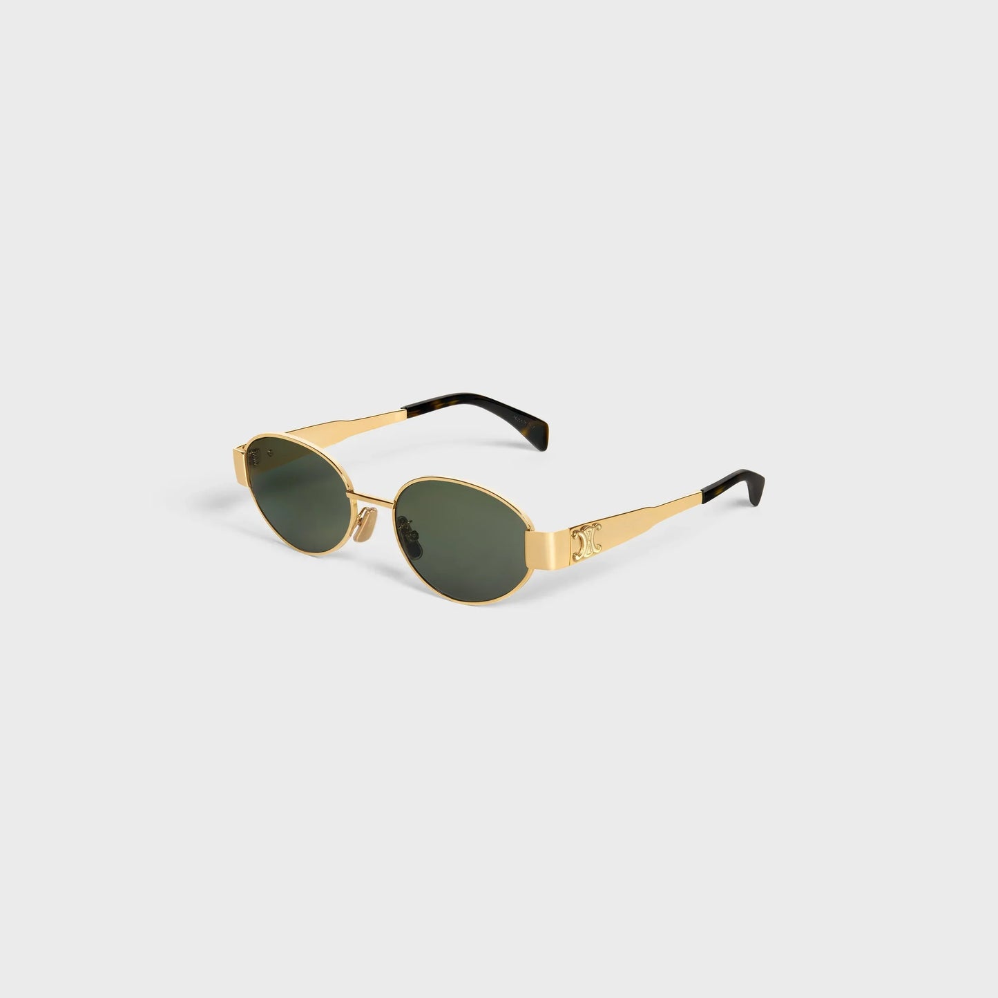 OVAL "CC" METAL SUNGLASSES