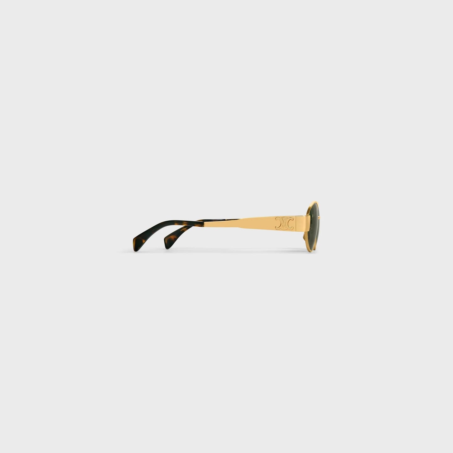 OVAL "CC" METAL SUNGLASSES