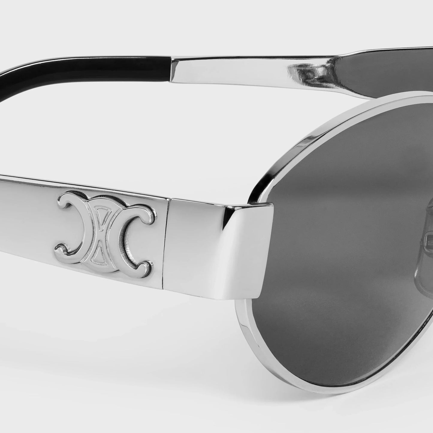 OVAL "CC" METAL SUNGLASSES