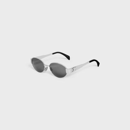 OVAL "CC" METAL SUNGLASSES